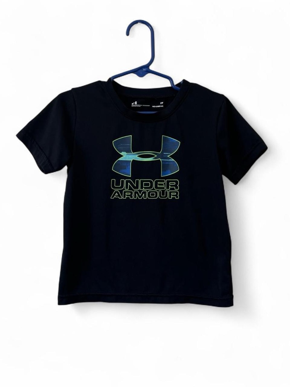 3T Boy Toddler Short Sleeve Under Armour Moisture Wicking Athletic T-Shirt EUC